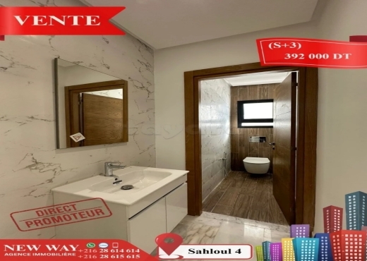 (S+3) Directe Promoteur à Sahloul 4