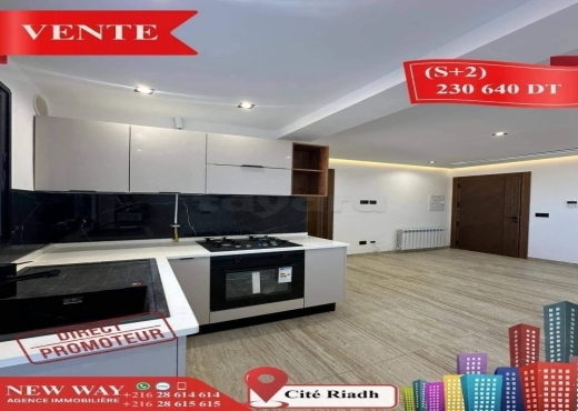 (S+2) Directe Promoteur à Cité Riadh Sousse