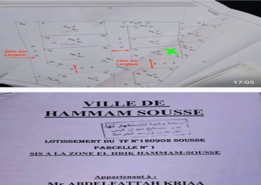 🏗️OFFRE DE 3Terrains R5 à Sahloul