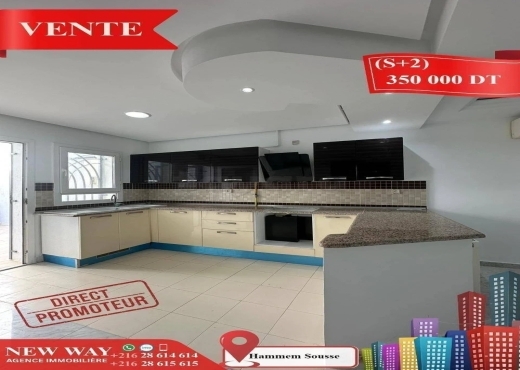 (S+2) Direct Promoteur à Hammem Sousse, Prés de la