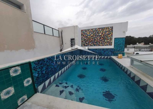 s4 meublée avec piscine à Gammarth