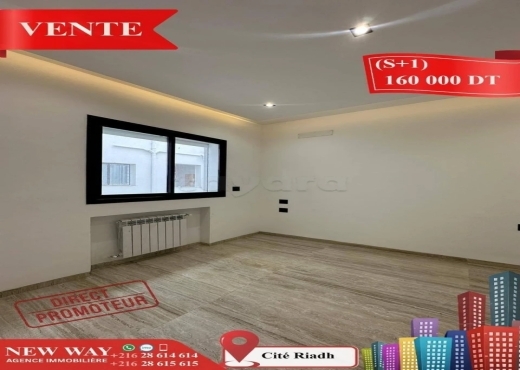 (S+1) Directe Promoteur à Cité Riadh Sousse