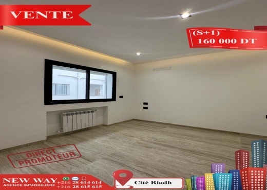 (S+1) Directe Promoteur à Cité Riadh Sousse