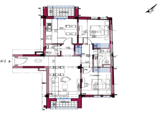 A vendre S+2  112m² Riadh Andalous