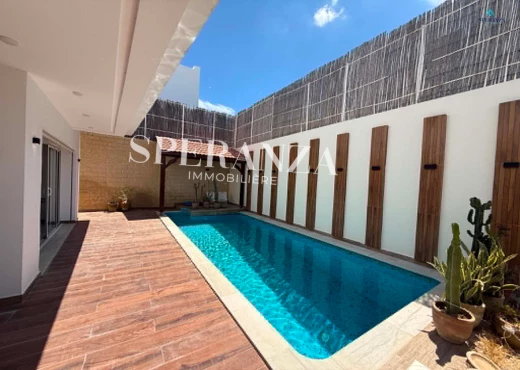 villa À Louer à NABEUL - Vacances Villa Aurea S+4 - Immobiliere.tn