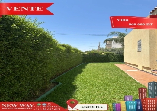 Villa de Plain Pied à Akouda