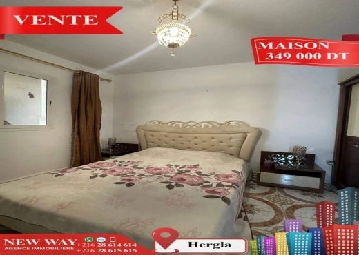 Maison à Hergla, Proche de toutes Commodités