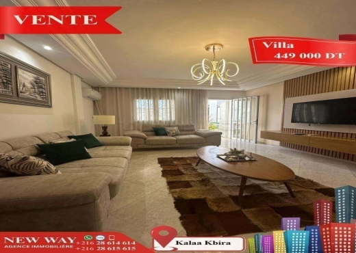 Villa à Kalaa Kbira , dans un quartier résidentiel