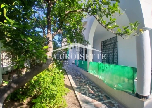 rez de chaussée À Louer à TUNIS - s3 meublé à La Marsa MRCL0302 - Immobiliere.tn