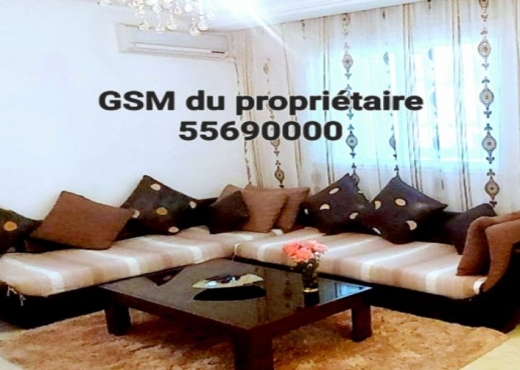 Excellent S+2 meublé proche lac2 p