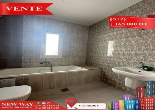 (S+2) Direct Promoteur à Cité Riadh 5