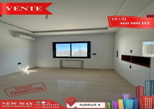 (S+3) Directe Promoteur à Sahloul 4