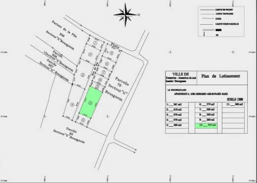 Terrain de 959 m² à vendre