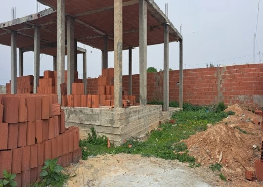 villa À Vendre à NABEUL - une villa inachevée  A menchar hammamet 2 étage - Immobiliere.tn