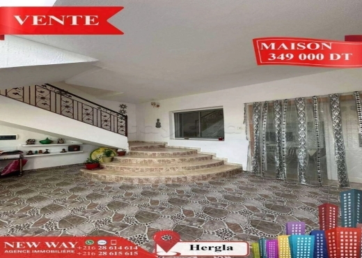 Maison à Hergla, Proche de toutes Commodités