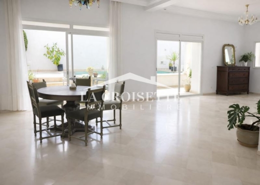 rez de chaussée À Louer à TUNIS - s3 avec piscine à Gammarth Mdl0033 - Immobiliere.tn - Photo 3