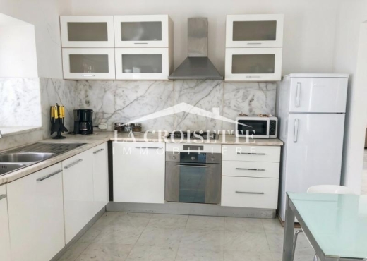 rez de chaussée À Louer à TUNIS - s3 avec piscine à Gammarth Mdl0033 - Immobiliere.tn - Photo 4