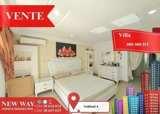 Villa à Sahloul 4 dans un quartier calme et Réside