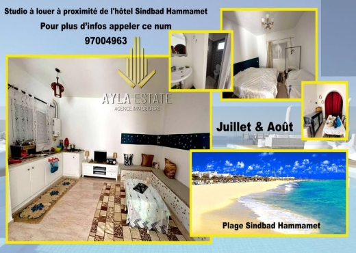A louer Studio Z T  Hammamet