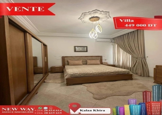 Villa à Kalaa Kbira , dans un quartier résidentiel