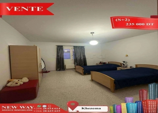 (S+2) à Khezema avec Meubles