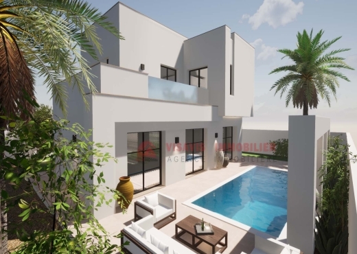 CONSTRUIRE UNE VILLA  À DJERBA