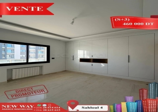 (S+3) Directe Promoteur à Sahloul 4